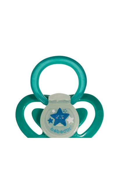 Bebedor Gece Serisi Karanlıkta Parlayan Silikon Damaklı Emzik 6-18ay Yeşil 182