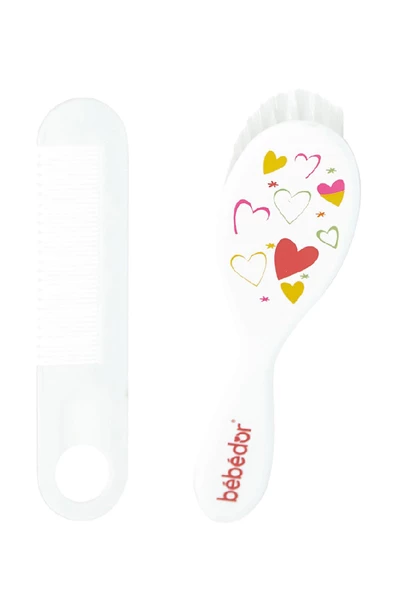 Bebedor Fırça Ve Tarak Seti Kırmızı Yumuşak Hassas Kıllar 570