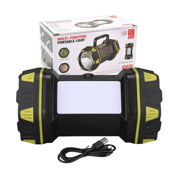 Powermaster Çok Fonksiyonlu 3in1 Taşınabilir Işıldak HC-262 - 3