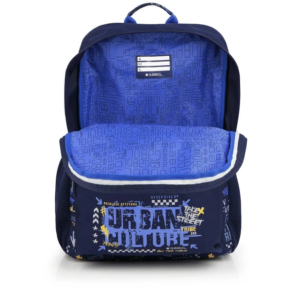 Gabol Okul Sırt Çantası Skull Mavi GB.235053 - Resim 4