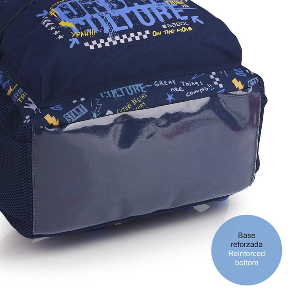 Gabol Okul Sırt Çantası Skull Mavi GB.235053 - Resim 7