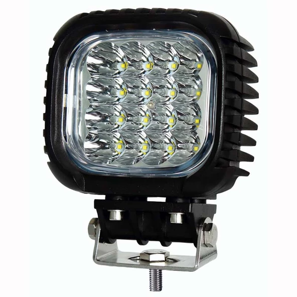 Led Kare Çalışma Lambası Ağır Hizmet 4.160 Lümen Spot 10/30V E-Belgeli 48W