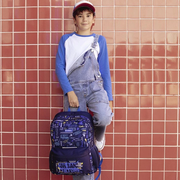 Gabol Okul Sırt Çantası Skull Mavi GB.235053 - Resim 6