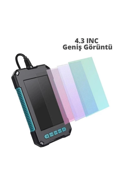 PM-7869 10 Metre Kablolu 8mm HD 1080P Endeskop Yılan Kamera - 6