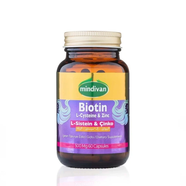 Biotin & L-Sistein & Çinko 500 Mg 60 Kapsül - 2
