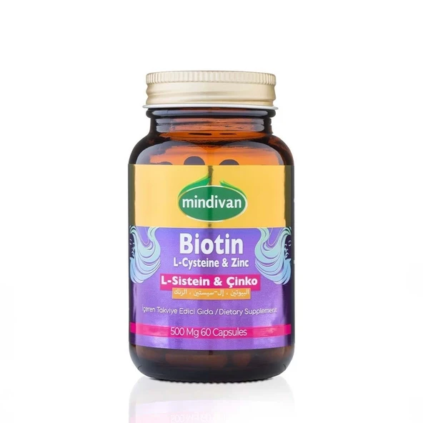 Biotin & L-Sistein & Çinko 500 Mg 60 Kapsül - 2