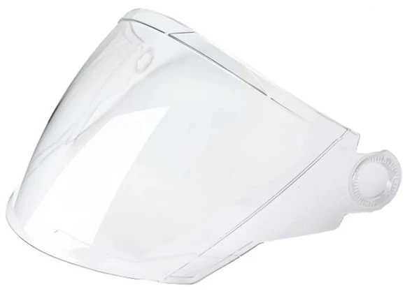 Motosiklet Kaskı Parlak Gri Motor Kask Yarım Açık Kask Geniş Açı Abs Kabuk Malzeme Motor Kask L-XL - 3