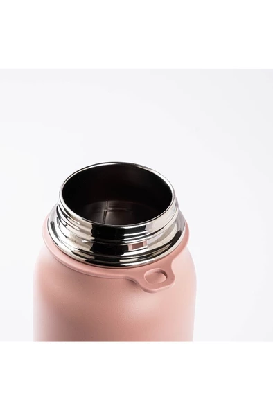 OKADI NEVER PEMBE PASLANMAZ ÇELİK TERMOS 1L - 3