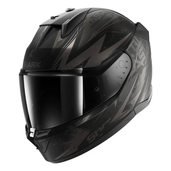 SHARK D-SKWAL 3 BLAST-R MAT SİYAH GRİ KAPALI KASK