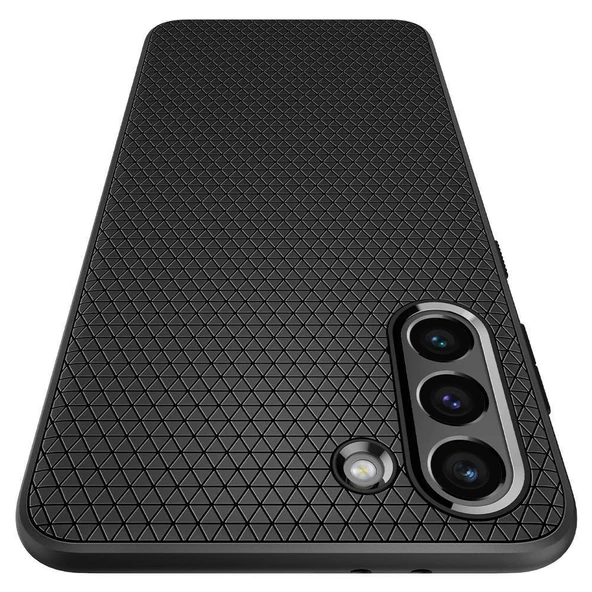 Spigen Galaxy S21 ile Uyumlu Kılıf Liquid Air Matte Black - Resim 6
