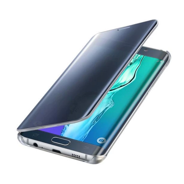 Galaxy S6 Edge Plus ile Uyumlu Clear View Cover Lacivert EF-ZG928CBEGWW (Out)