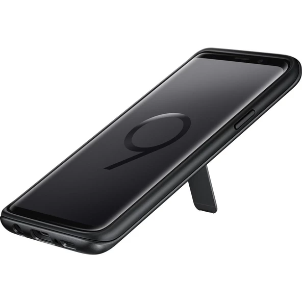 Galaxy S9 ile Uyumlu Protective Stanting Cover Siyah EF-RG960CBEGWW - 1