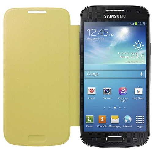 Galaxy S4 Mini ile Uyumlu Flip Cover Kılıf Sarı EF-FI919BYEGWW - 2