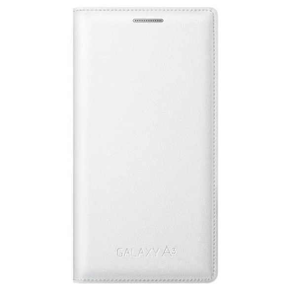 Galaxy A3 (2015) ile Uyumlu Kılıf Flip Cover Beyaz EF-FA300BW - 1