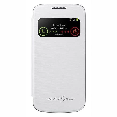 Galaxy S4 Mini i9190 ile Uyumlu S View Cover Kılıf Beyaz EF-CI919BWEGWW - 1