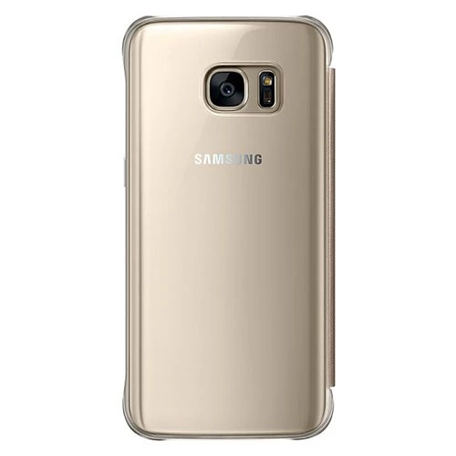 Galaxy S7 ile Uyumlu Clear View Cover Kılıf Altın EF-ZG930CFEGWW - 2