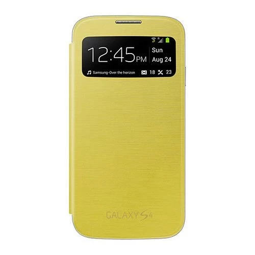 Galaxy S4 i9500 ile Uyumlu S View Cover Kılıf Sarı EF-CI950BYEGWW - 1