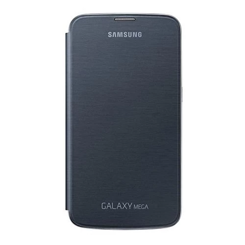 Galaxy Mega i9200 ile Uyumlu Flip Cover Kılıf Siyah EF-FI920BBEGWW (Out)