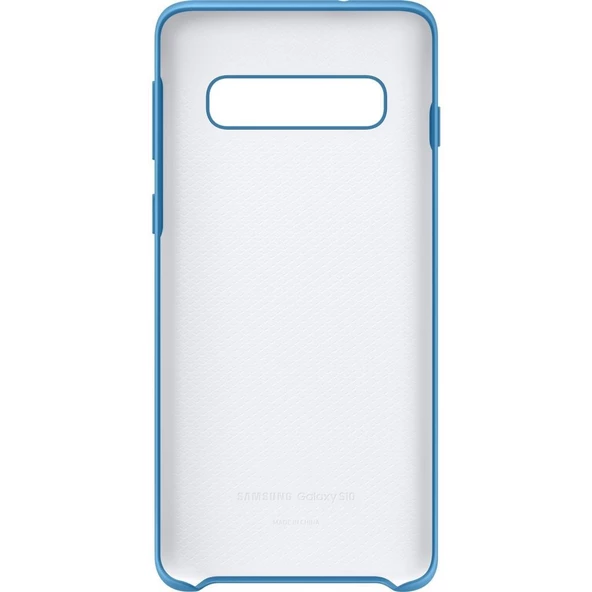 Galaxy S10 ile Uyumlu Kılıf Silicone Cover Mavi EF-PG973TLEGWW - Resim 4