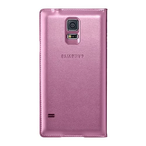 Galaxy S5 G900 ile Uyumlu Flip Wallet Kartlıklı Kılıf EF-WG900BPEGWW Pembe - 2