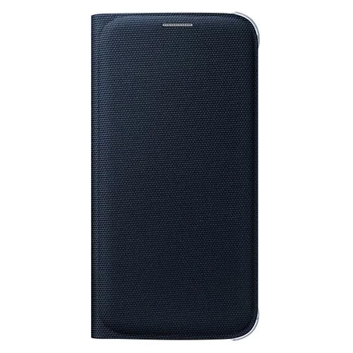 Galaxy S6 ile Uyumlu Flip Wallet (Tekstil) Siyah EF-WG920BBEGWW - 1
