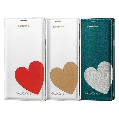 Galaxy S5 ile Uyumlu Moschino Flip Wallet Kılıf Kırmızı Kalp EF-WG900RREGWW - 3