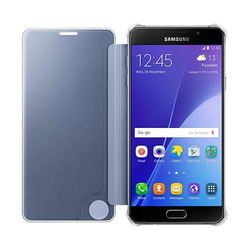 Galaxy A7 (2016) A710F ile Uyumlu Clear View Cover Siyah EF-ZA710CBEGWW - 3