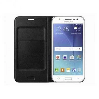 Galaxy J5 (2015) ile Uyumlu Flip Wallet Kılıf Siyah EF-WJ500BBEGWW - 1