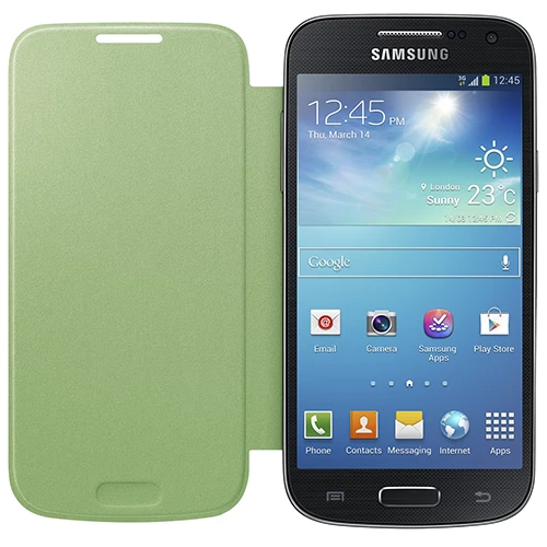 Galaxy S4 Mini i9190 ile Uyumlu Flip Cover Kılıf Yeşil EF-FI919BGEGWW - 2