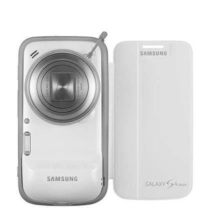 Galaxy S4 Zoom SM-C1010 ile Uyumlu Flip Cover Beyaz EF-GGS10FWEGWW - 2