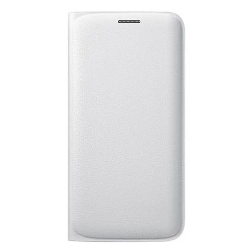 Galaxy S6 Edge ile Uyumlu Flip Wallet (Deri Görünümlü) Beyaz EF-WG925PWEGWW - 2