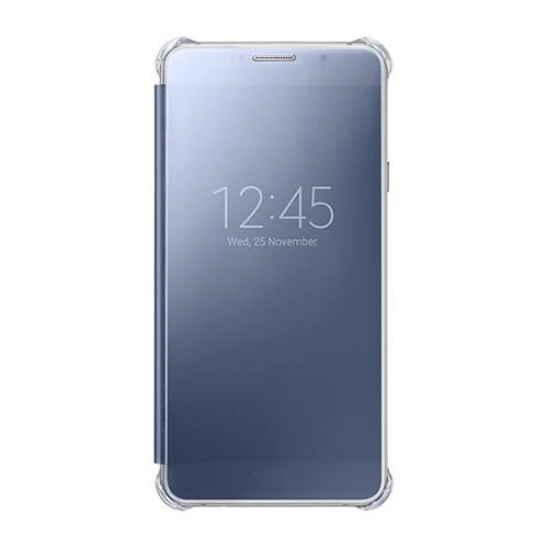 Galaxy A7 (2016) A710F ile Uyumlu Clear View Cover Siyah EF-ZA710CBEGWW - 2