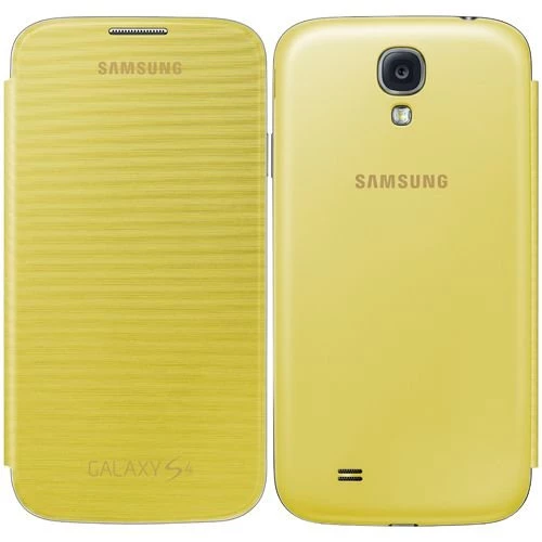 Galaxy S4 ile Uyumlu Flip Cover Kılıf Sarı EF-FI950BYEGWW (Out)