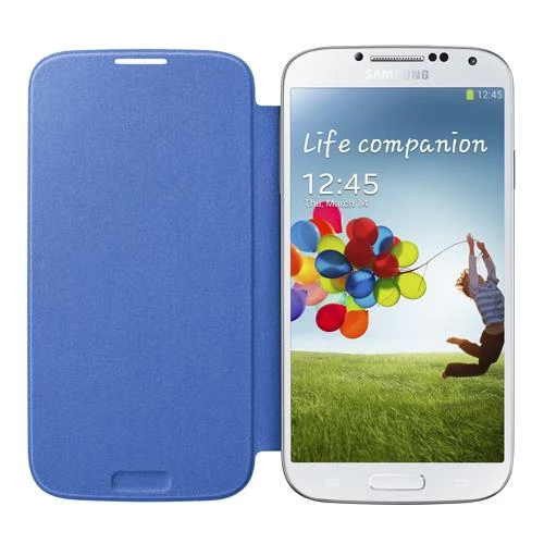 Galaxy S4 ile Uyumlu Flip Cover Kılıf Mavi EF-FI950BCEGWW (Out) - 2