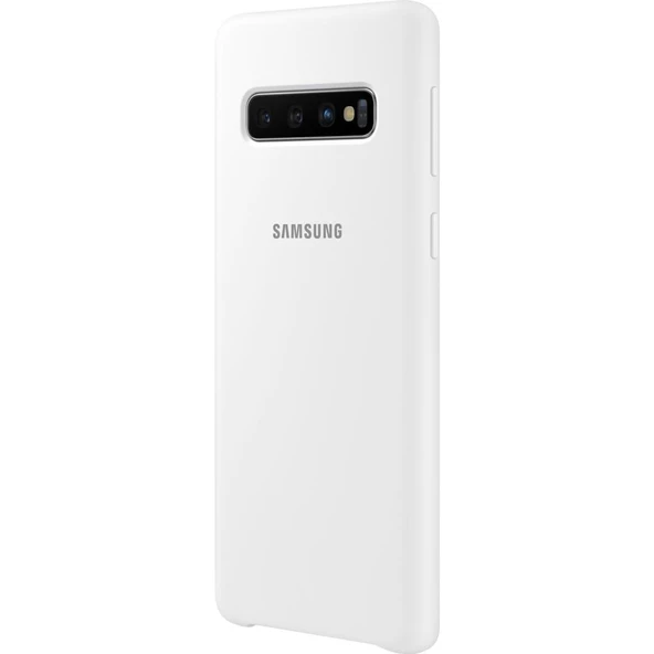 Galaxy S10 ile Uyumlu Kılıf Silicone Cover Beyaz EF-PG973TWEGWW - 3