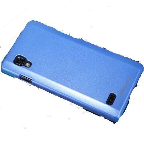 Nillkin Optimus L9 ile Uyumlu Parlak Sert Kauçuk Kılıf Mavi - 1