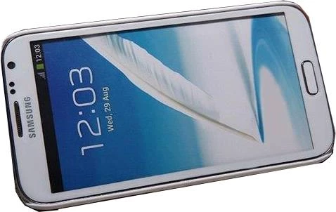 Nillkin N7100 Galaxy Note 2 ile Uyumlu Sert Kauçuk Kılıf Beyaz - Resim 4