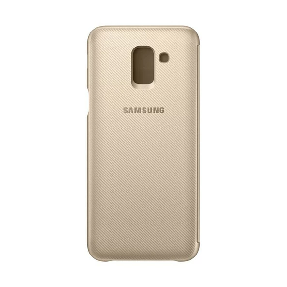 Galaxy J6 2018 ile Uyumlu Wallet Cover Kılıf Altın EF-WJ600CFEGWW - 2