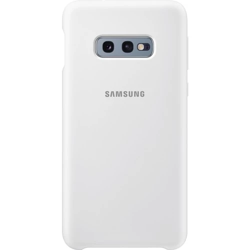 Galaxy S10e ile Uyumlu Kılıf Silicone Cover Beyaz EF-PG970