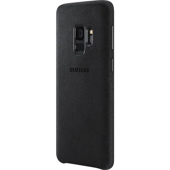 Galaxy S9 ile Uyumlu Alcantara Kılıf Siyah EF-XG960ABEGWW - Resim 3