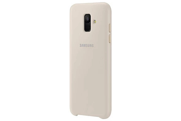 Galaxy A6 2018 ile Uyumlu Çift Katmanlı Arka Kapak Altın EF-PA600CFEGWW - 3