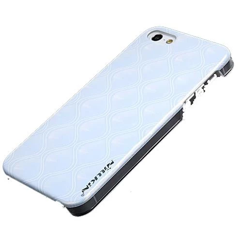 Nillkin iPhone SE/5S/5 ile Uyumlu Sert Kauçuk Kılıf (3D Shadow) Beyaz İnci Rengi ürün görseli