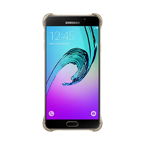 Galaxy A5 (2016) A510F ile Uyumlu Clear Back Cover Kılıf Altın EF-QA510CFEGWW - Resim 4
