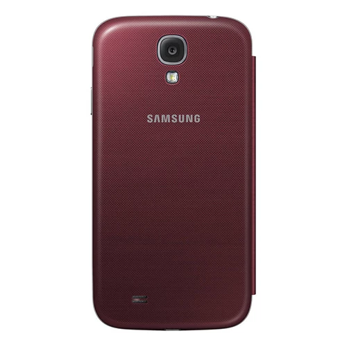Galaxy S4 ile Uyumlu Flip Cover Kılıf Kırmızı EF-FI950BREGWW (Out) - Resim 3
