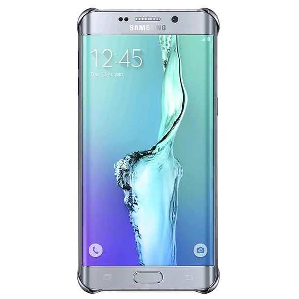 Galaxy S6 Edge Plus ile Uyumlu Clear Back Cover Gümüş EF-QG928CSEGWW Out - 3