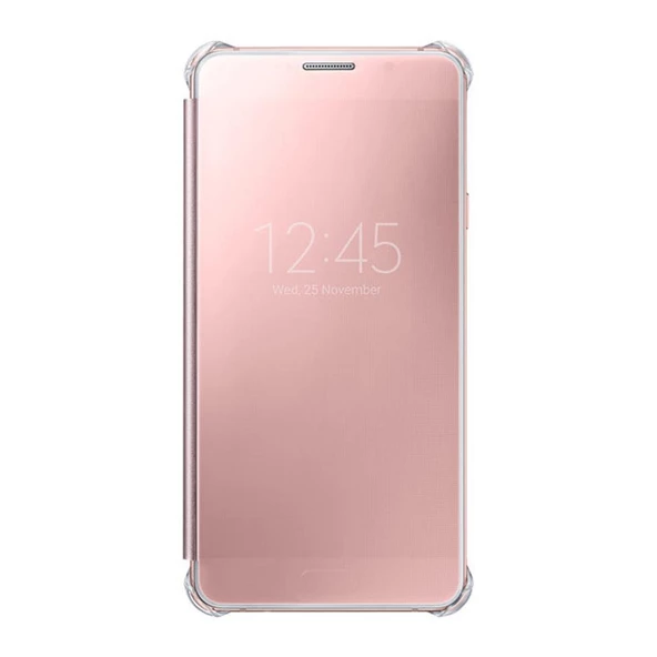 Galaxy A5 (2016) A510F ile Uyumlu Clear View Cover Rose Gold EF-ZA510CZEGWW - 1