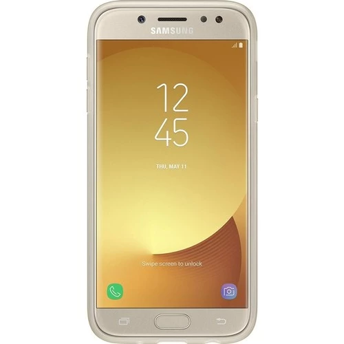 Galaxy J5 2017 ile Uyumlu Jelly Silikon Kılıf Gold EF-AJ530TFEGWW - 3