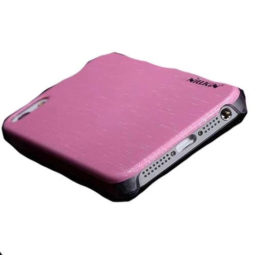 Nillkin iPhone SE/5S/5 ile Uyumlu Colorful Sert Kauçuk Kılıf Pembe - 2