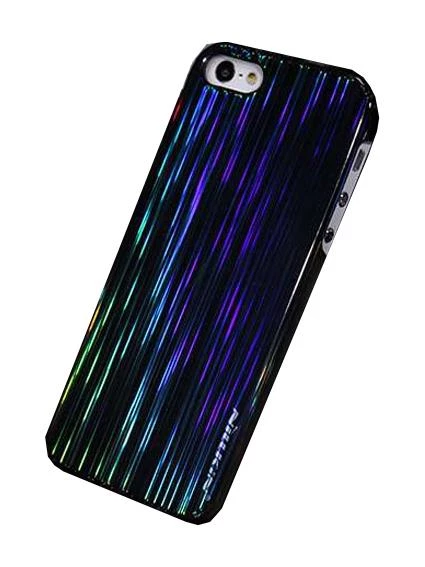 Nillkin iPhone SE/5S/5 ile Uyumlu Colorful Sert Kauçuk Kılıf Siyah - 1