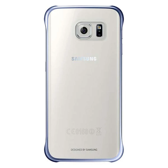 Galaxy S6 Edge ile Uyumlu Clear Cover Siyah EF-QG925BBEGWW (Out)